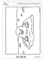 Köstebek boyama sayfaları